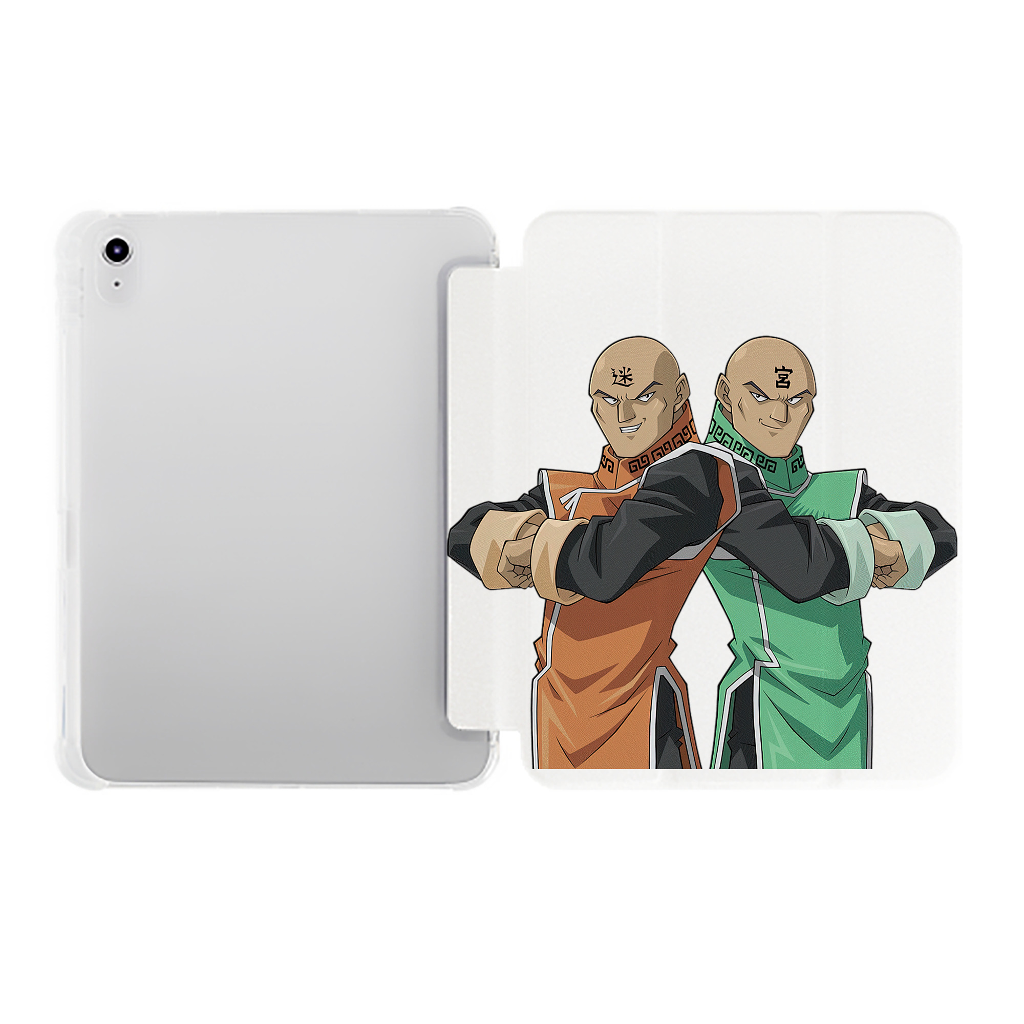 （画像用） 遊☆戯☆王 Yu-Gi-Oh! IPad ケース ペン収納付き 三つ折りスタンド PUレザー×シリコン 対応機種9.5/10.5/10.9インチ